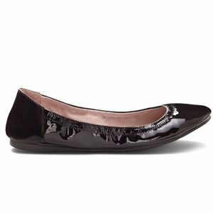Vince Camuto black patent leather flats